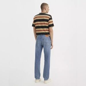 Men's Levi's 505 Size 36 x 30 Regular Fit Straight Blue Denim Jeans